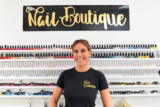 Laura Davenport at The Nail Boutique. Picture by:  Malcolm Wells (190424-9093)
