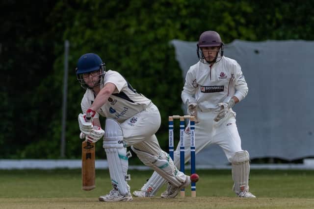 Hambledon's Lewis Le-Clercq in action during the win against Portsmouth & Southsea. Picture: Vernon Nash (110519- 17)