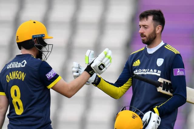 James Vince and Liam Dawson will miss the Lord's final on Saturday. Picture: Harry Trump/Getty Images