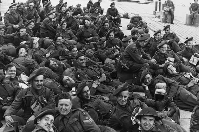 6th June 1944:  British soldiers of the RAMC (Royal Army Medical Corps) in France on D-Day.  (Photo by Keystone/Getty Images)