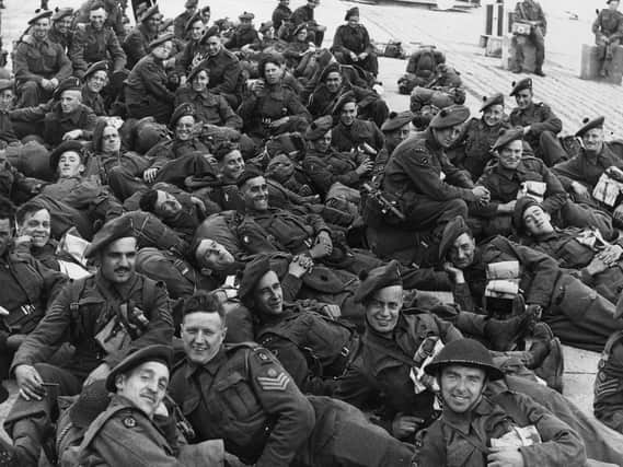 6th June 1944: British soldiers of the RAMC (Royal Army Medical Corps) in France on D-Day. (Photo by Keystone/Getty Images)