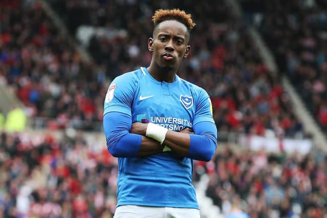 Pompey winger Jamal Lowe Picture: Joe Pepler