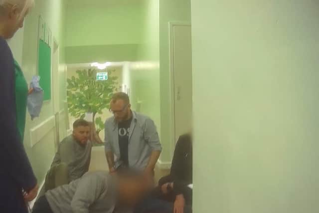 A shot of a BBC Panorama programme about Whorlton Hall in County Durham which uncovered staff mocking, taunting, intimidating and repeatedly restraining patients. Photo: BBC/PA Wire