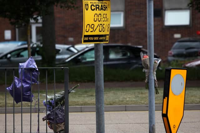 Floral tributes to motorcyclist Ryan White on Winston Churchill Avenue, Portsmouth Picture: Chris Moorhouse Tuesday 12th June 2018 FOR EDITORIAL USE ONLY