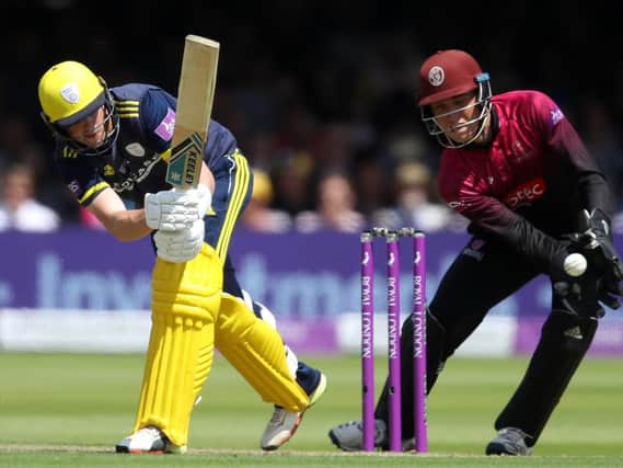 Hampshire's Sam Northeast top scored for his county during the Royal London One-Day Cup final loss at Lord's