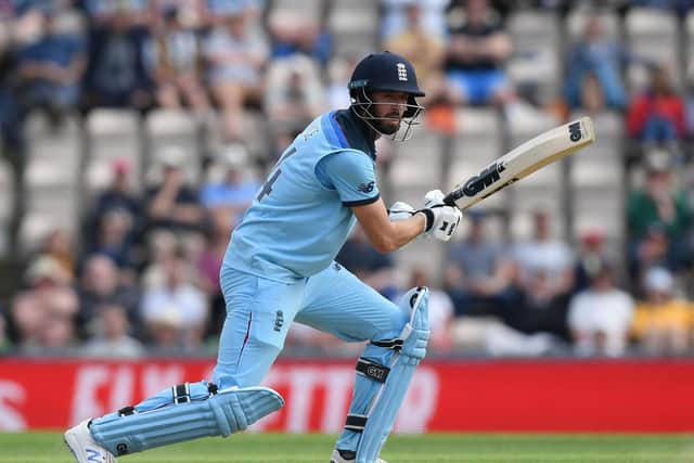 James Vince of England batting during the ICC Cricket World Cup 2019 Warm Up match between England and Australia at the Ageas Bowl . Picture: Steve Bardens/Getty Images
