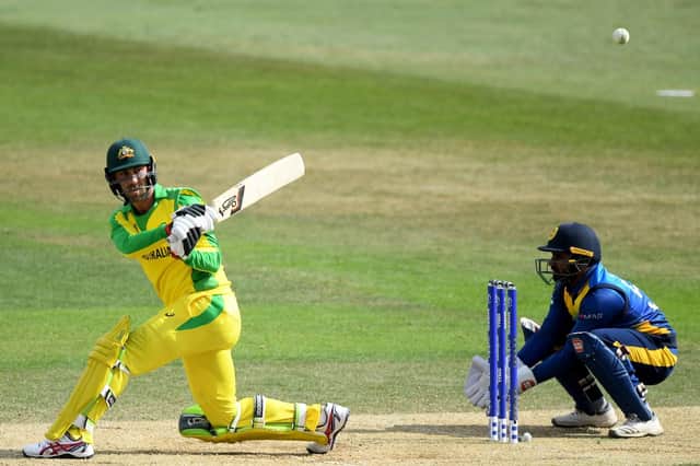Former Hampshire player Glenn Maxwell, of Australia, bats during the ICC Cricket World Cup 2019 Warm Up match between Australia and Sri Lanka at the Ageas Bowl. Picture: Alex Davidson/Getty Images