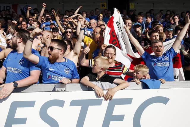 Portsmouth fans  Picture: Daniel Chesterton/phcimages.com