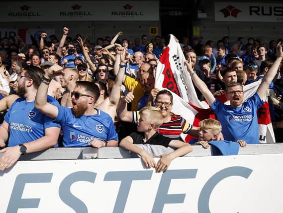 Portsmouth fans  Picture: Daniel Chesterton/phcimages.com