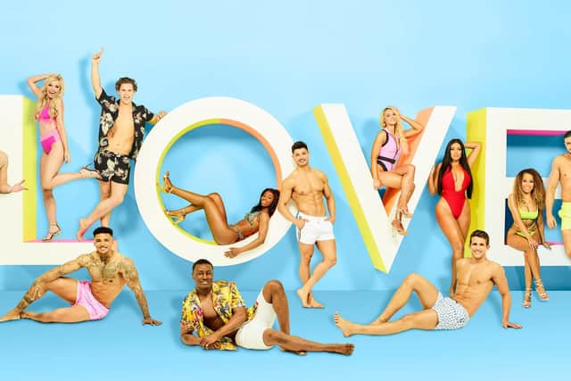 ITV have revealed the cast for this year's Love Island. Pictured: (Back row) Curtis Pritchard, Amy Hart, Joe Garratt, Yewande Biala, Anton Danyluk, Lucie Donlan, Anna Vikali, Amber Gill and Tommy Fury. [Front row] Michael Griffiths, Sharif Lanre and Callum Macleod. Picture: Joel Anderson/ ITV
