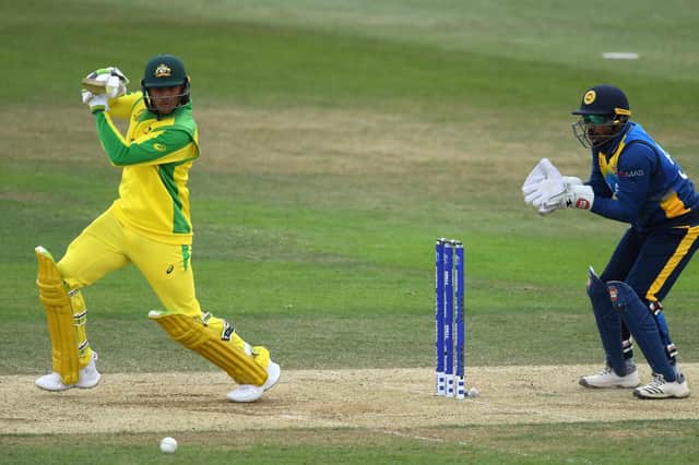Usman Khawaja batting for Australia against Sri Lanka at the Ageas Bowl. Picture: Alex Davidson/Getty Images