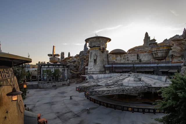 The Millennium Falcon: Smugglers Run is one of the two attractions at Star Wars: Galaxy's Edge which opens on Friday.