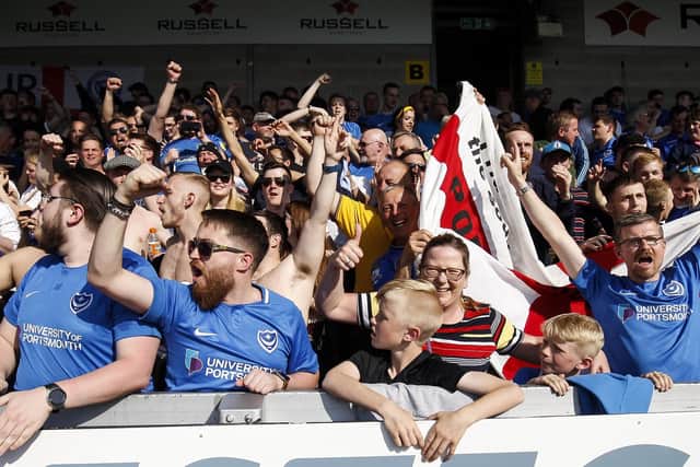 Pompey fans. Picture: Daniel Chesterton/phcimages.com