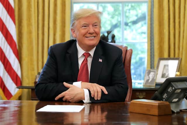 U.S. President Donald Trump has said he is 'really loved' in the UK. (Photo by Chip Somodevilla/Getty Images)