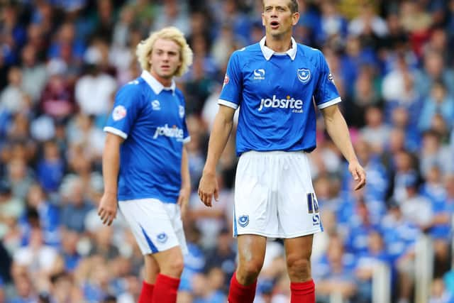 Paul Robinson with Jack Whatmough behind. Picture: Joe Pepler