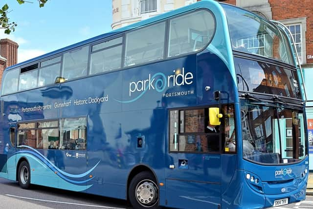 Park and Ride bus in Portsmouth