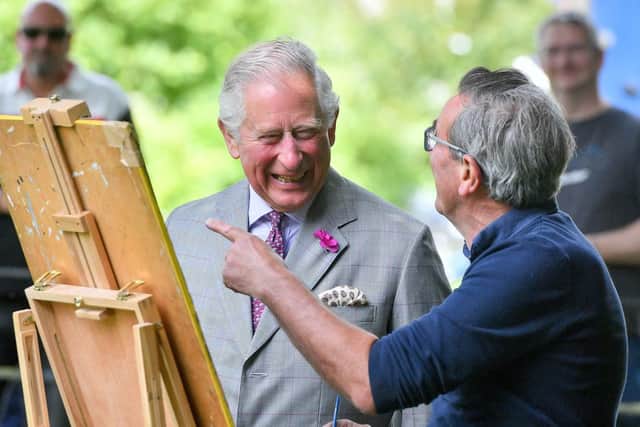 The Prince of Wales is attending the ceremony in Portsmouth