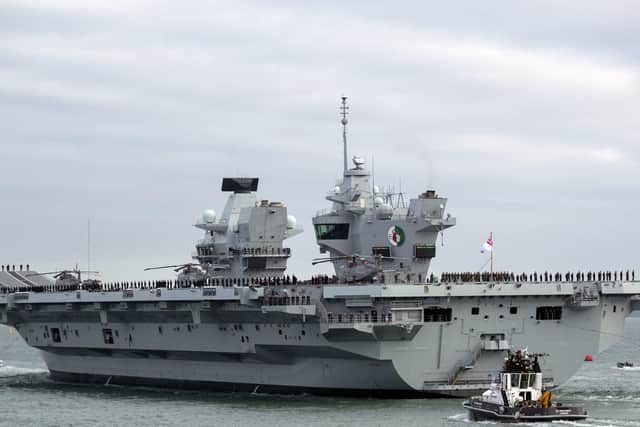 HHMS Queen Elizabeth. Picture: Steve Parsons/PA