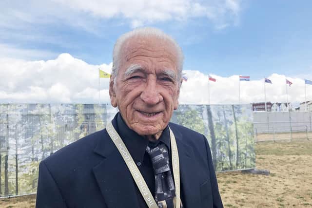 Veteran Alfred Fuzzard at the National Commemorative Event in Portsmouth Picture: Claire Hayhurst/PA Wire