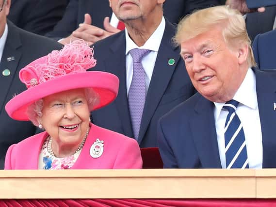 The Queen and US President Donald Trump during the D-Day 75 event on Southsea Common