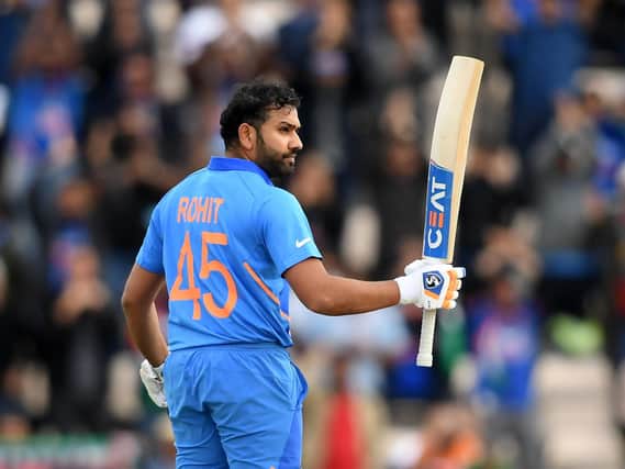 Inida's Rohit Sharma his century against South Africa at the Ageas Bowl. Picture: Alex Davidson/Getty Images