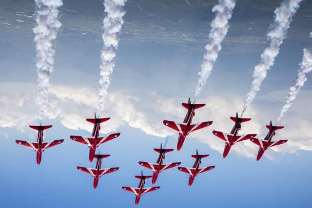 The Royal Air Force Aerobatic Team. Picture: Cpl Ashley Keates. Photographs and videos of the team displaying are available by visiting:www.defenceimagery.mod.uk