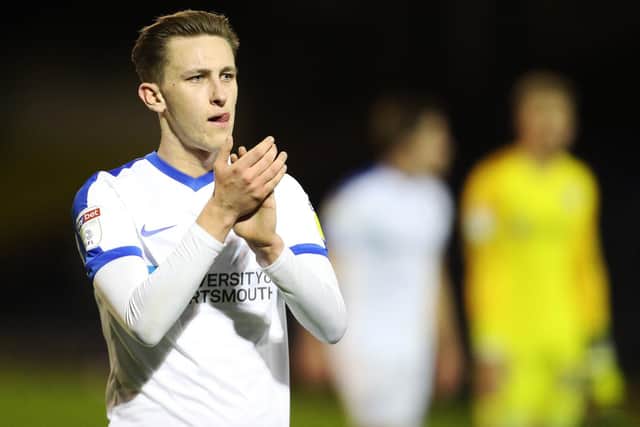 Pompey's Adam May. Picture: Joe Pepler
