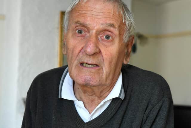 Brian Colley was grabbed by a man in Fareham with a ruse to steal money from him after he had withdrawn 500 from Nat West bank in West Street, Fareham, Hampshire, which he had put in the inside pocket of his jacket
Picture: Malcolm Wells (190606-1989)