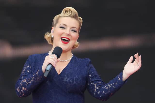 Sheridan Smith performing during the commemorations for the 75th Anniversary of the D-Day landings at Southsea Common in Portsmouth. Picture: Andrew Matthews/PA Wire