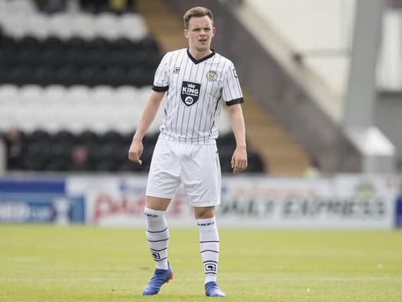PAISLEY, SCOTLAND - JULY 30: Lawrence Shankland of St Mirren in action during the BETFRED Cup Group Stage between St Mirren and Edinburgh City at St Mirren Park on July 30, 2016 in Paisley, Scotland. (Photo by Steve Welsh/Getty Images)