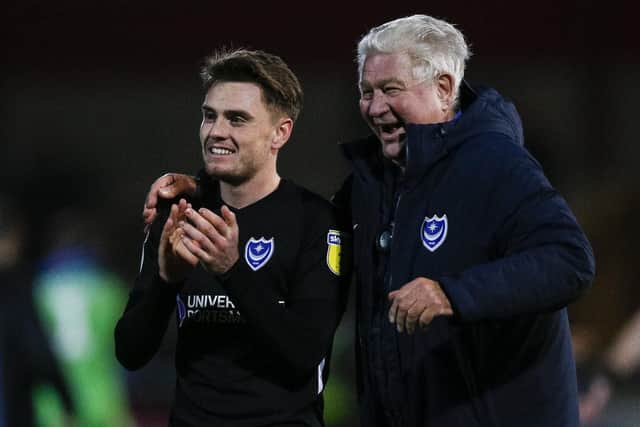 Ben Thompson, left, with Barry Harris Picture: Daniel Chesterton