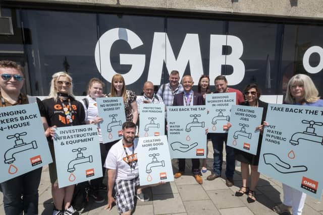 England, UK . 3.6.2018. Brighton . GMB Congress Sunday. Take Back the Tap Campaign. Photo licensed to GMB for distribution for publication free of charge in connection with the campaign, all other rights reserved.

Copyright  2018 Andrew Wiard

T: +44 (0) 7973 219201
W: www.reportphotos.com
E: andrew@reportphotos.com