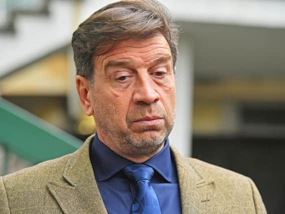 Nick Knowles leaves Cheltenham Magistrates' Court, Cheltenham, after being banned from driving for six months. Picture: Ben Birchall/PA Wire