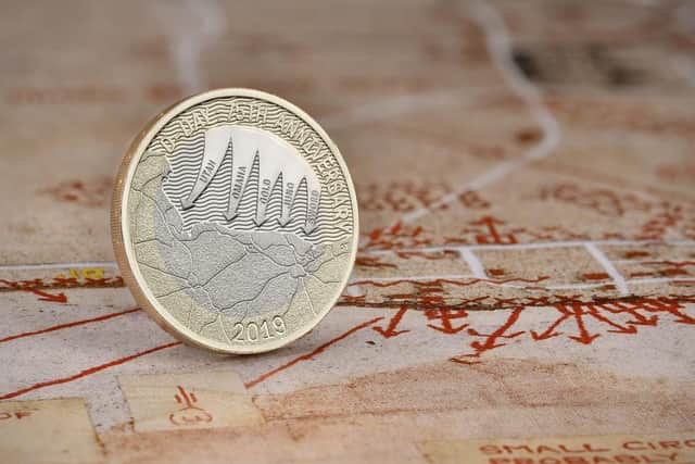 The Royal Mint's special new 2 commemorative coin made to commemorate the 75th anniversary of the D-Day landings. Picture: Imperial War Museums/ Royal Mint/PA Wire
