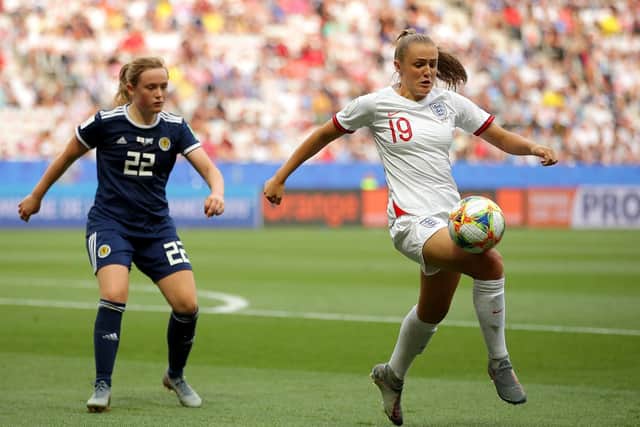 NICE, FRANCE - JUNE 09: Georgia Stanway of England controls the ball during the 2019 FIFA Women's World Cup France group D match between England and Scotland at Stade de Nice on June 09, 2019 in Nice, France. Picture: Richard Heathcote/Getty Images