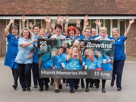 The team of Rowans doctors and nurses who will do the Moonlit Memories Walk