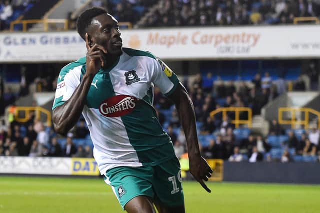 Plymouth striker Freddie Ladapo  Picture: Harriet Lander/Getty Images