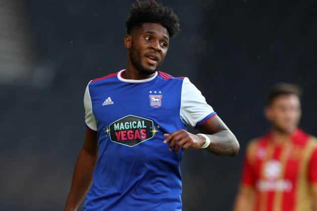Ipswich striker Ellis Harrison. Photo by Catherine Ivill/Getty Images.