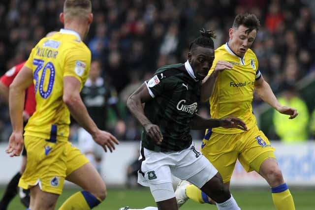 Reported Plymouth striker Freddie Ladapo Picture: Alex Burstow/Getty Images