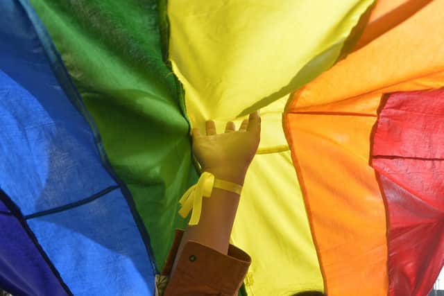 Homophobic crime has almost quadrupled in the last five years.
DIPTENDU DUTTA/AFP/Getty Images