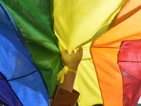 Homophobic crime has almost quadrupled in the last five years.
DIPTENDU DUTTA/AFP/Getty Images