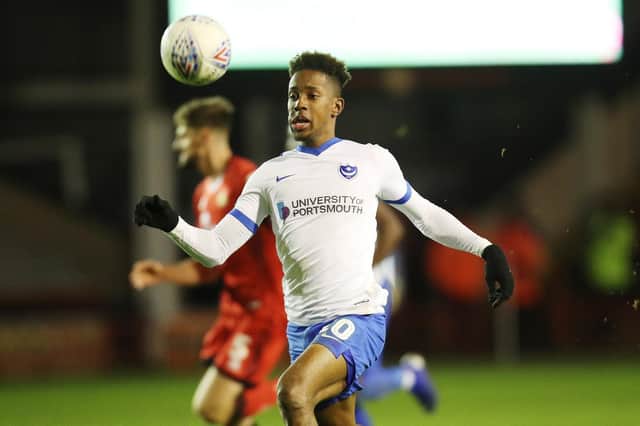 Pompey's Jamal Lowe continues to attract interest this summer. Picture: Joe Pepler