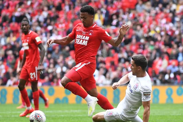 Josh Koroma of Leyton Orient (left). Picture: George Wood/Getty Images