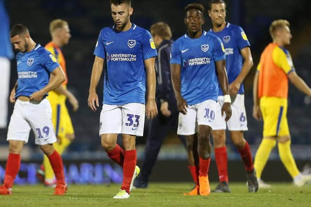 Pompey were eliminated at the first-round stage by AFC Wimbledon in last season's Carabao Cup. Picture: Joe Pepler