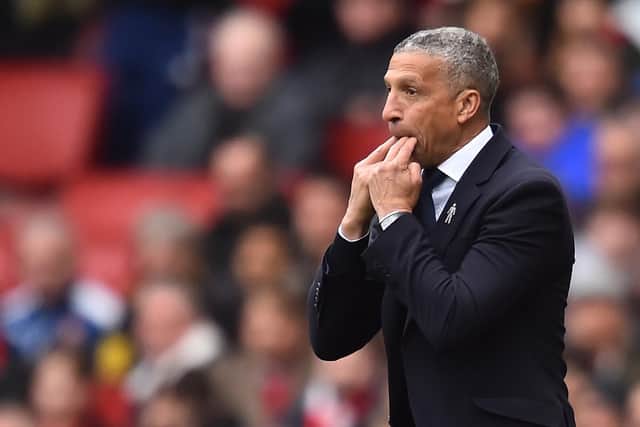 MINORITY: The former Brighton boss Chris Hughton, one of the few BAME managers in football. Picture: Glyn Kirk/AFP/Getty Images