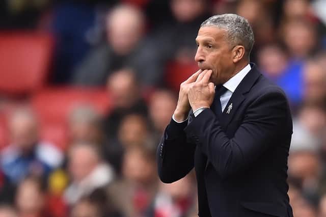 MINORITY: The former Brighton boss Chris Hughton, one of the few BAME managers in football. Picture:  Glyn Kirk/AFP/Getty Images