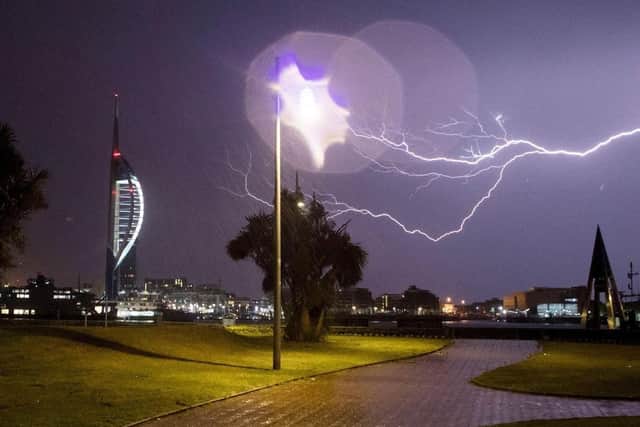 A weather warning has been issued to the Portsmouth area over the next day. Picture: Steve Parsons/PA Wire