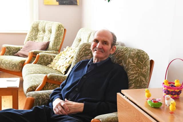 Roger Williams enjoys the peace and quiet of the lounge at The Lodge