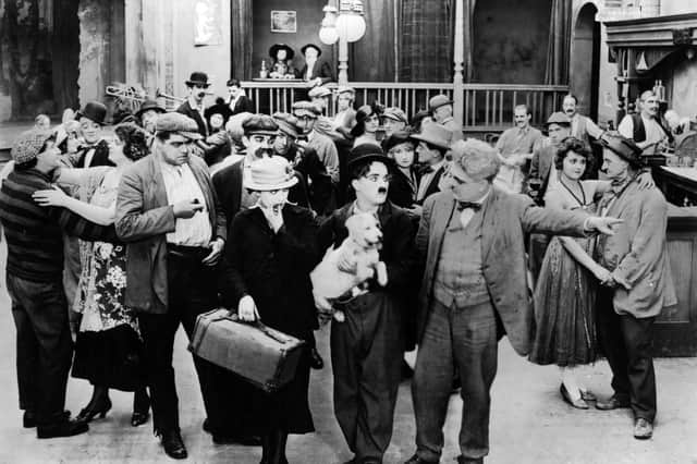 British actor and director Charlie Chaplin in the comedy 'A Dog's Life'. He would not find the ban on stereotypes in adverts very funny...