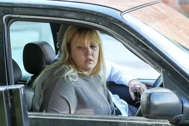 Stacey White, mother of Lucy McHugh, arrives at Winchester Crown court. Picture: Andrew Matthews/PA Wire